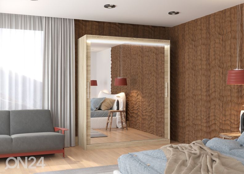 Шкаф-купе Evely 180 cm + LED увеличить