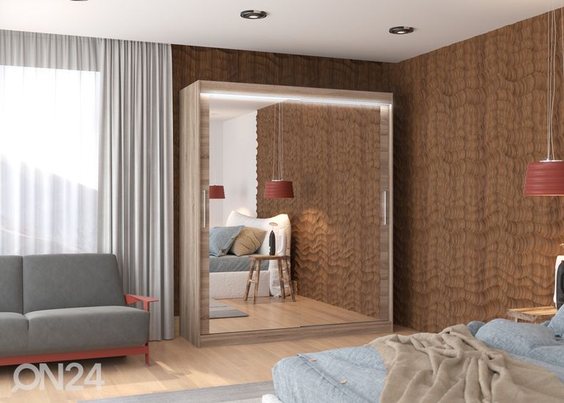 Шкаф-купе Evely 180 cm + LED увеличить