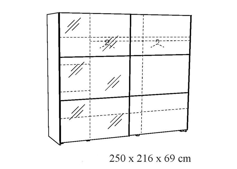 Шкаф-купе Helga 250 cm увеличить