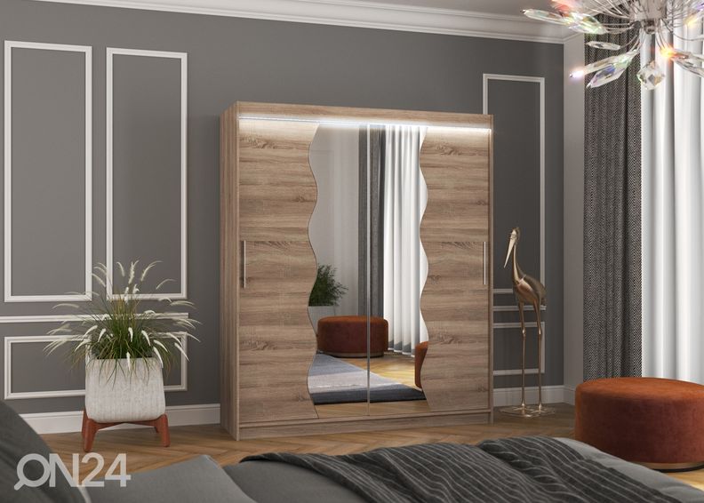 Шкаф-купе Kara 180 cm + LED увеличить