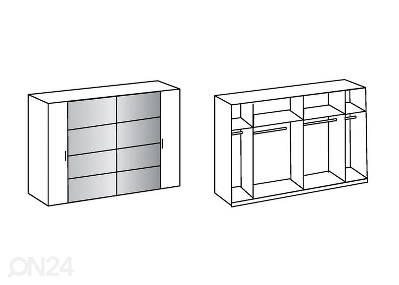 Шкаф-купе Lotto Lack 270 cm увеличить