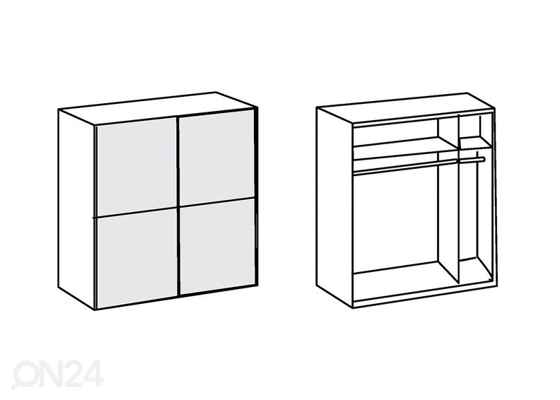Шкаф-купе Queen 135 cm увеличить