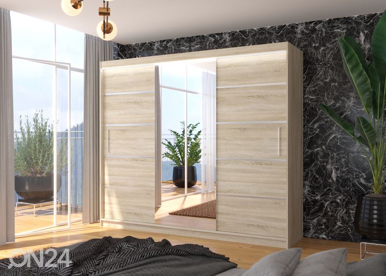 Шкаф-купе Sania I 250 cm + LED увеличить