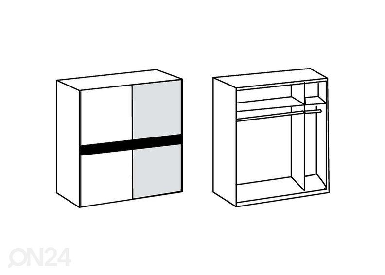 Шкаф-купе Weimar + рама 140 cm увеличить