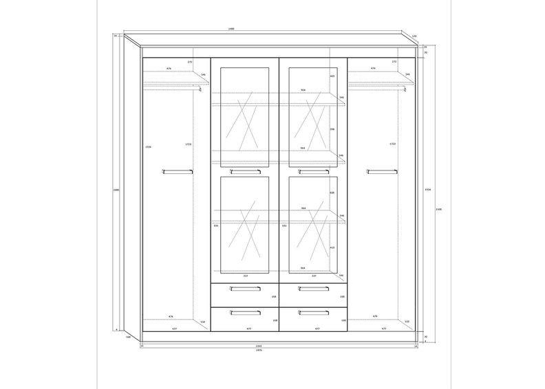Шкаф платяной увеличить