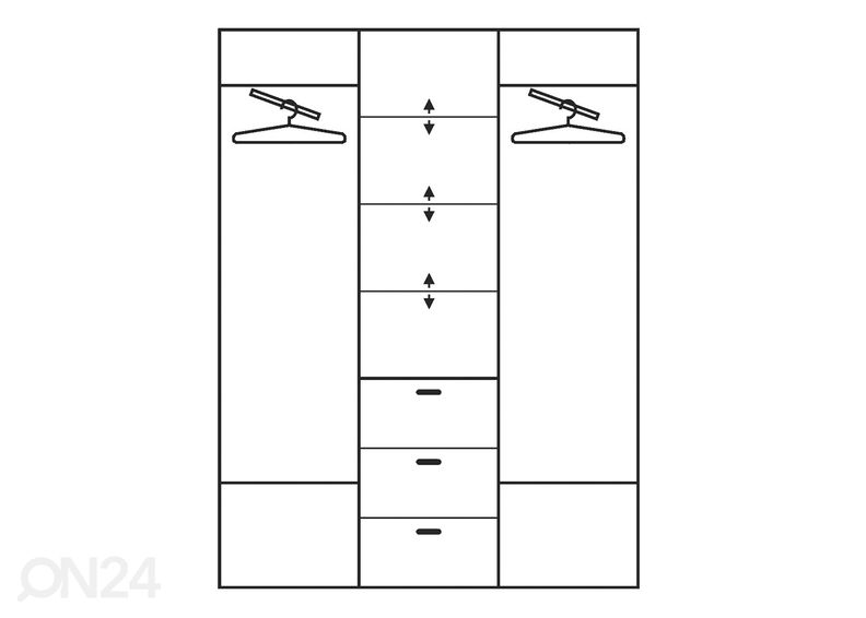 Шкаф платяной 150x44 cm увеличить