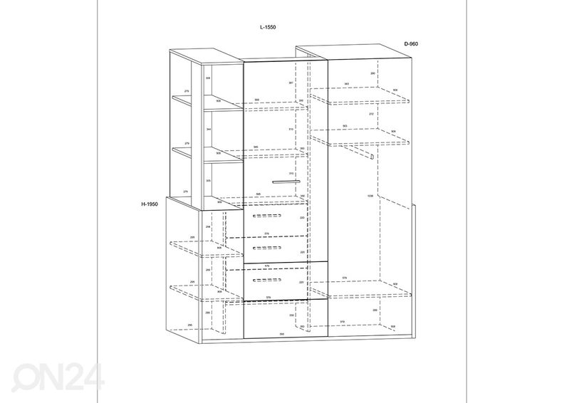Шкаф платяной увеличить