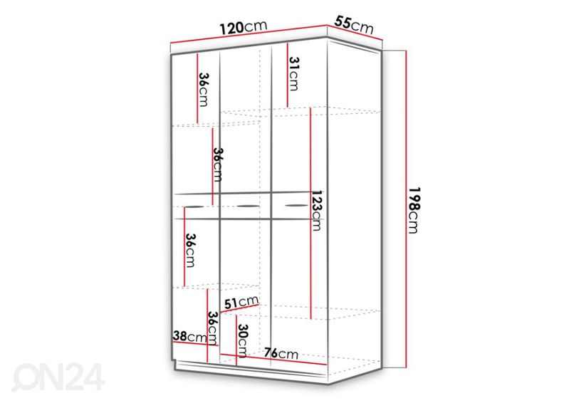 Шкаф платяной увеличить