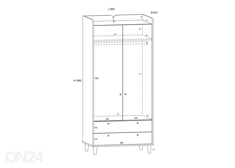 Шкаф платяной увеличить