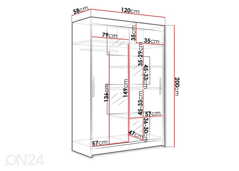 Шкаф платяной увеличить