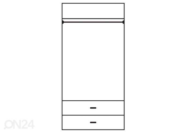Шкаф платяной 90 cm увеличить