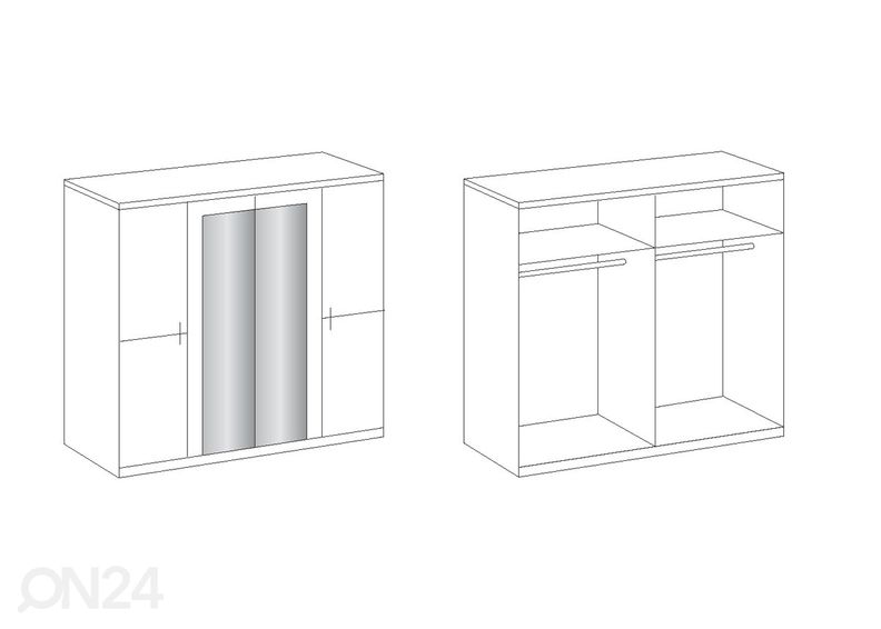 Шкаф платяной Anna увеличить