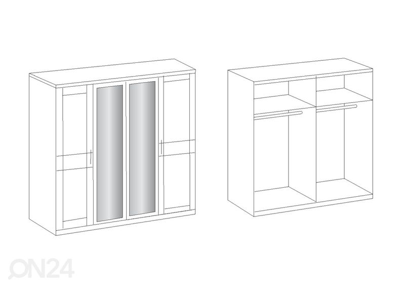 Шкаф платяной Chalet 180 cm увеличить
