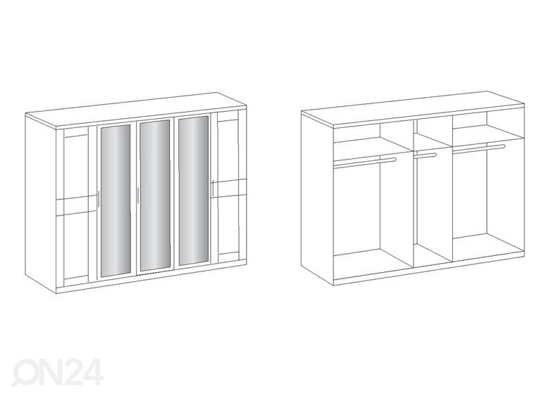 Шкаф платяной Chalet 225 cm увеличить