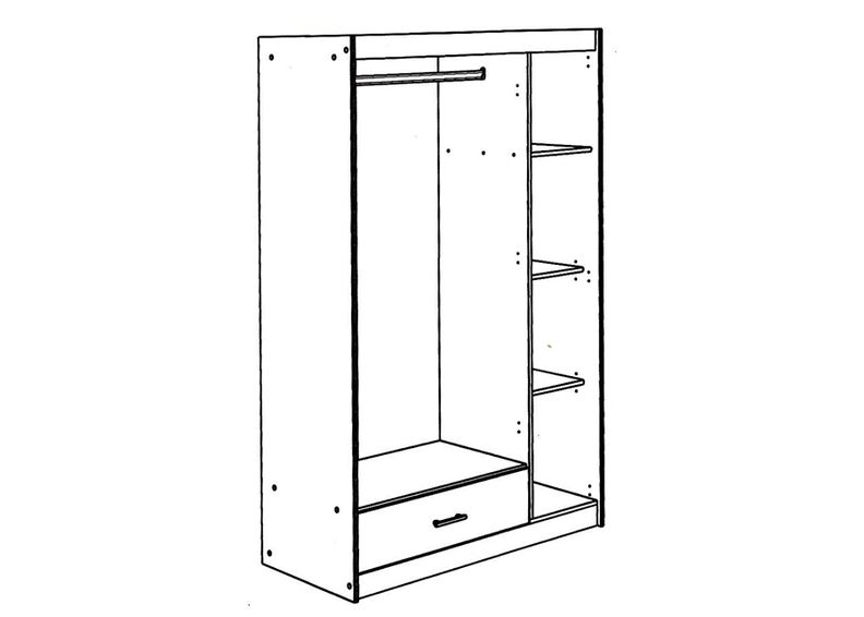 Шкаф платяной Charly увеличить