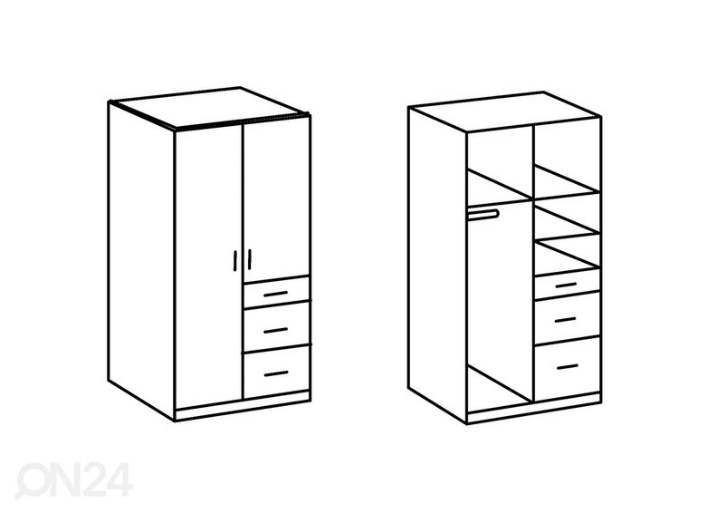 Шкаф платяной Clack увеличить