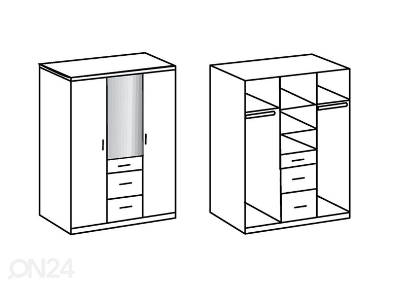 Шкаф платяной Clack увеличить