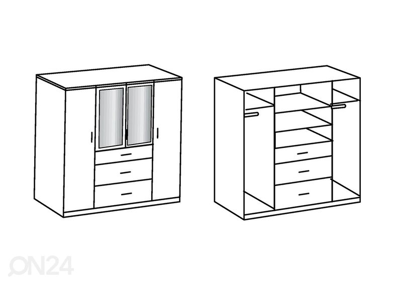 Шкаф платяной Click 180 cm увеличить