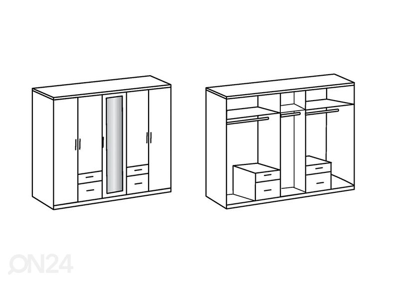 Шкаф платяной Freiburg увеличить