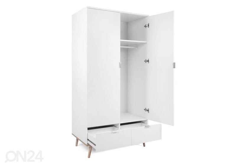 Шкаф платяной Göteborg белый/сонома дуб увеличить