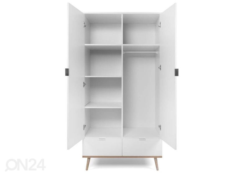 Шкаф платяной Göteborg белый/сонома дуб увеличить