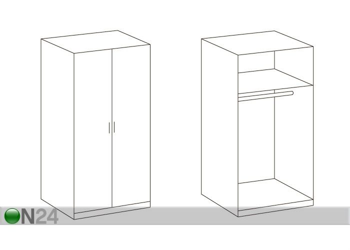 Шкаф платяной Greven увеличить