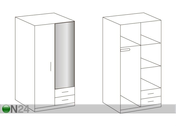 Шкаф платяной Greven увеличить