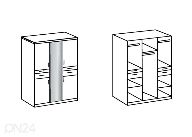Шкаф платяной Koblenz 135 cm увеличить