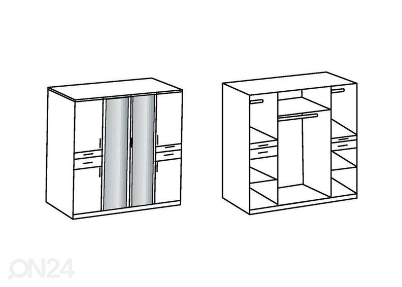Шкаф платяной Koblenz 180 cm увеличить