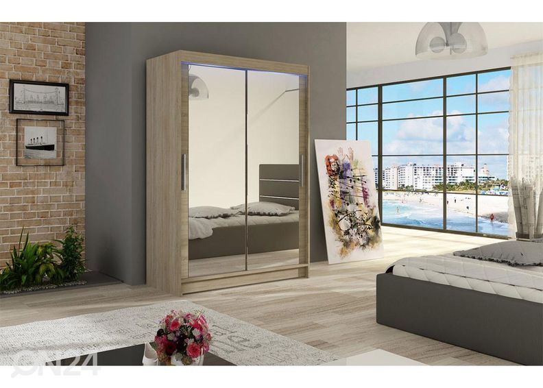 Шкаф платяной + LED увеличить