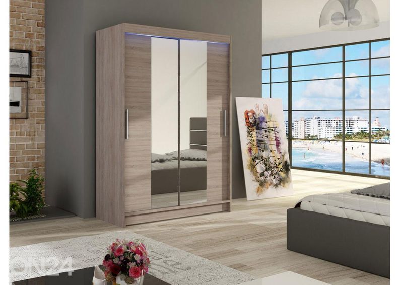 Шкаф платяной + LED увеличить