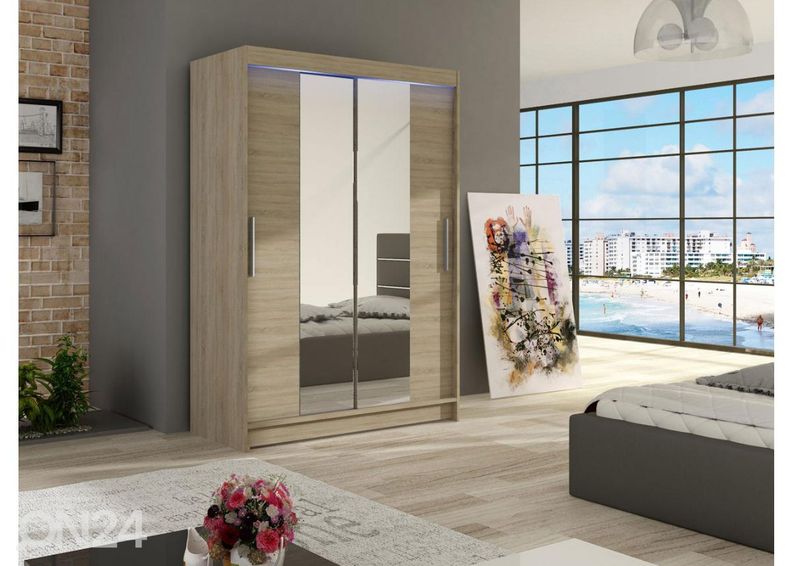 Шкаф платяной + LED увеличить