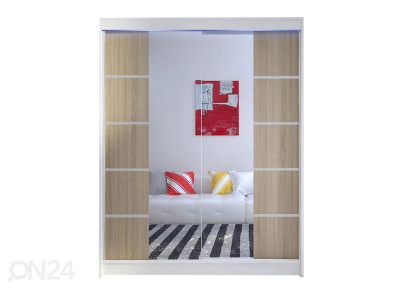 Шкаф платяной + LED увеличить