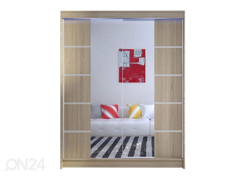 Шкаф платяной + LED увеличить