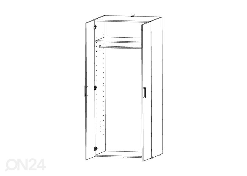 Шкаф платяной MRK 649 80 cm увеличить