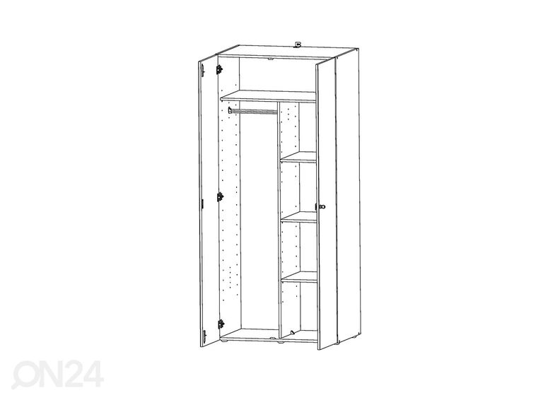 Шкаф платяной MRK 669 80 cm увеличить