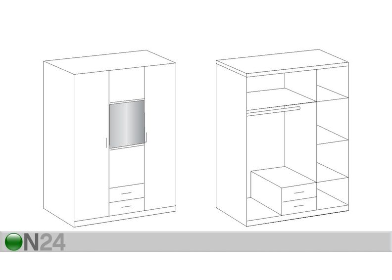 Шкаф платяной Nightlight увеличить