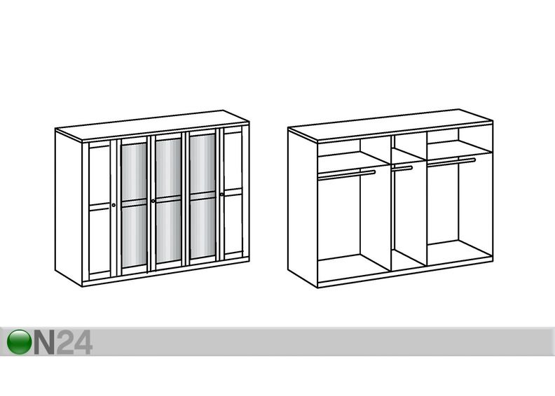 Шкаф платяной Oxford увеличить