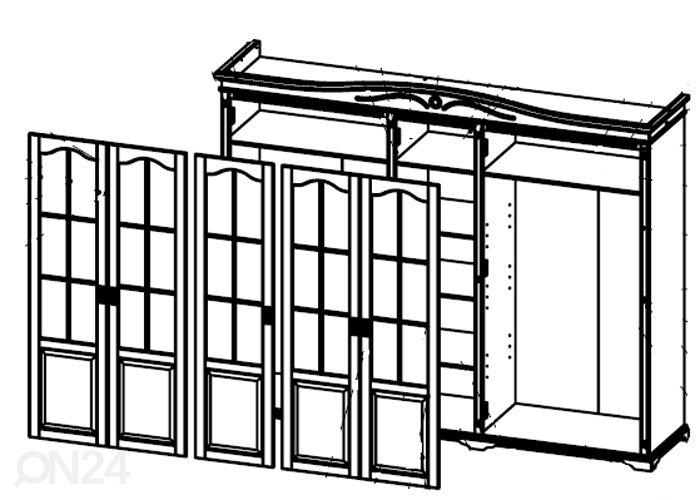 Шкаф платяной Uffizzi 258 cm увеличить
