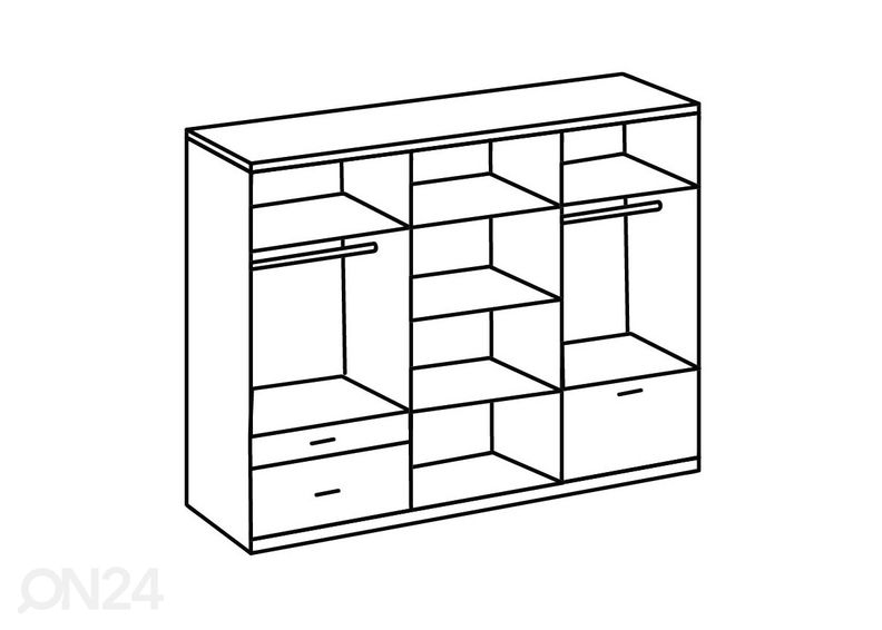 Шкаф платяной Venlo 270 cm увеличить