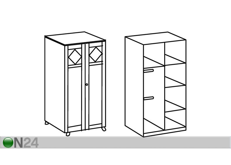 Шкаф платяной Victor увеличить