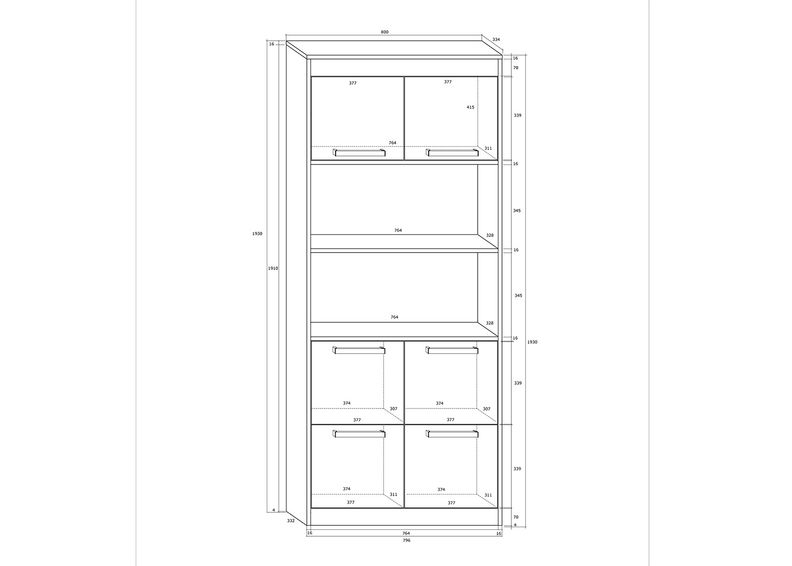 Шкаф-полка Cobhy 80 cm увеличить