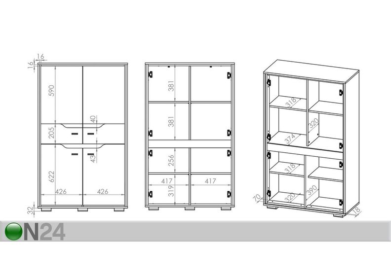 Шкаф увеличить