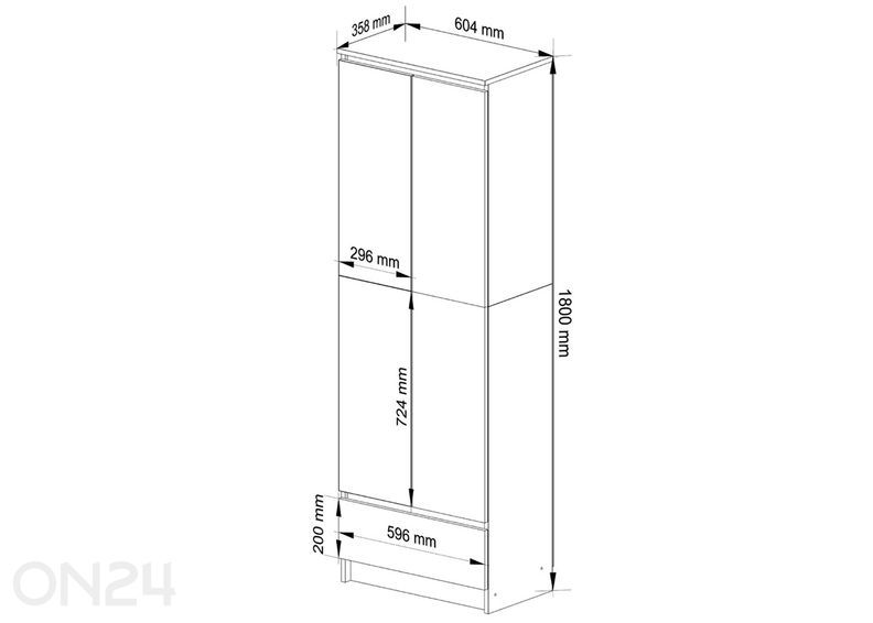 Шкаф 60 cm увеличить