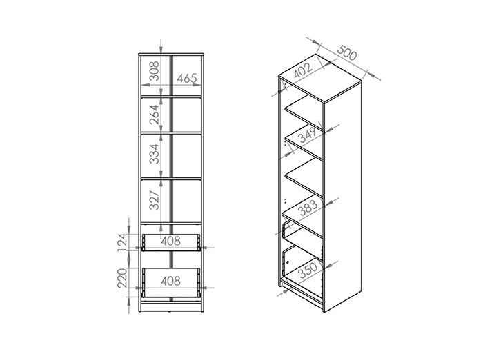 Шкаф увеличить
