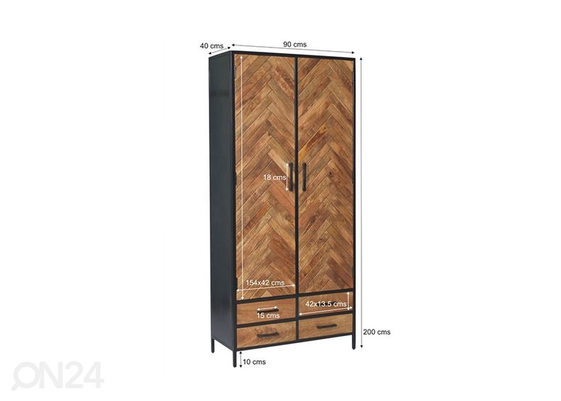 Шкаф Brooklyn 90 cm увеличить