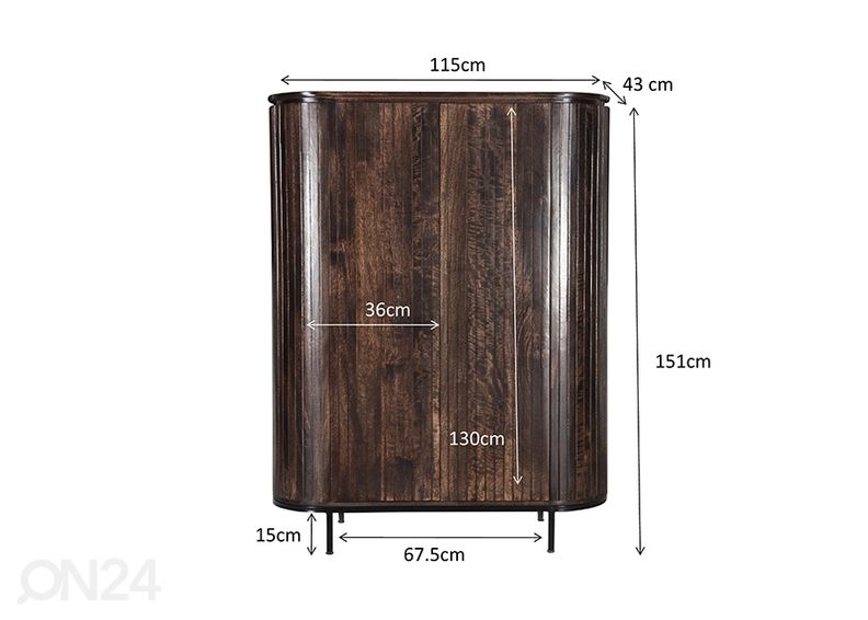 Шкаф Noor 115 cm увеличить