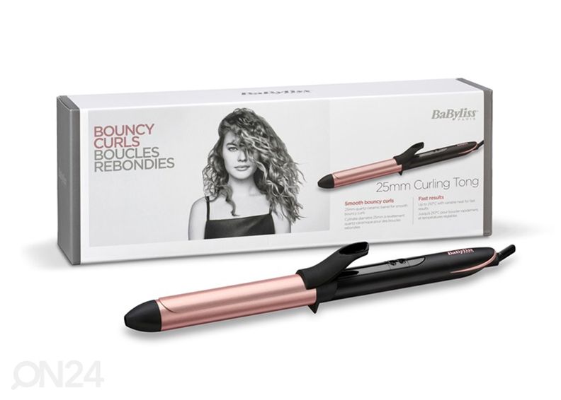 Щипцы для завивки Babyliss, кварц-керамическое покрытие, 25 мм увеличить