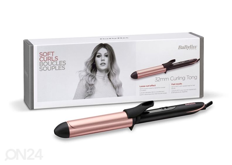 Щипцы для завивки Babyliss, кварц-керамическое покрытие, 32 мм увеличить