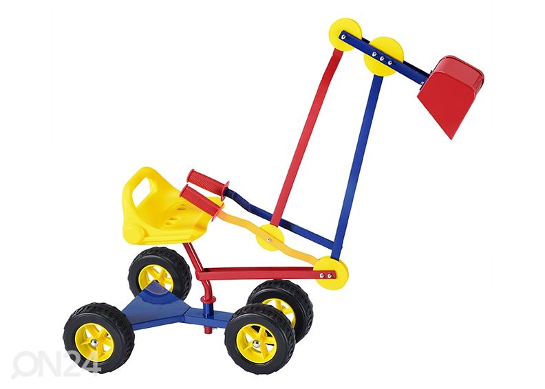 Экскаватор с колесами для песочницы увеличить